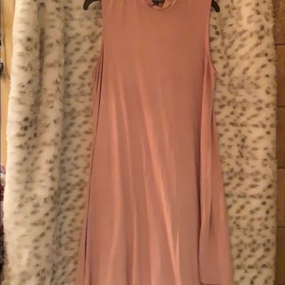 Pink suede dress   - Picture 1 of 4